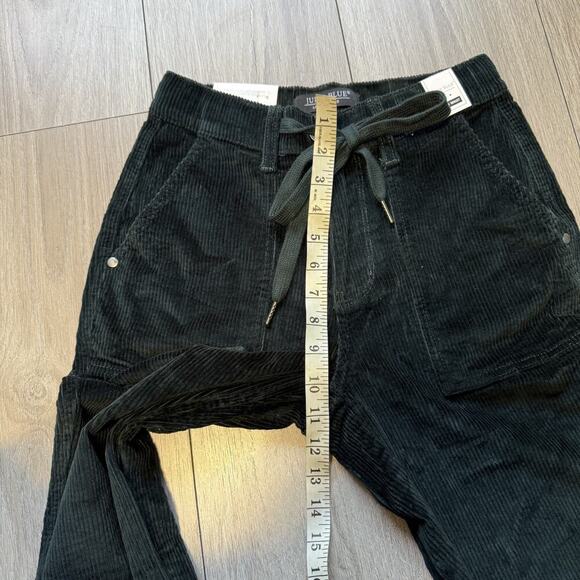 NWT Judy Blue Emerald Green High-Waisted Corduroy Cuffed Jogger Pants 0/24 - Picture 6 of 14